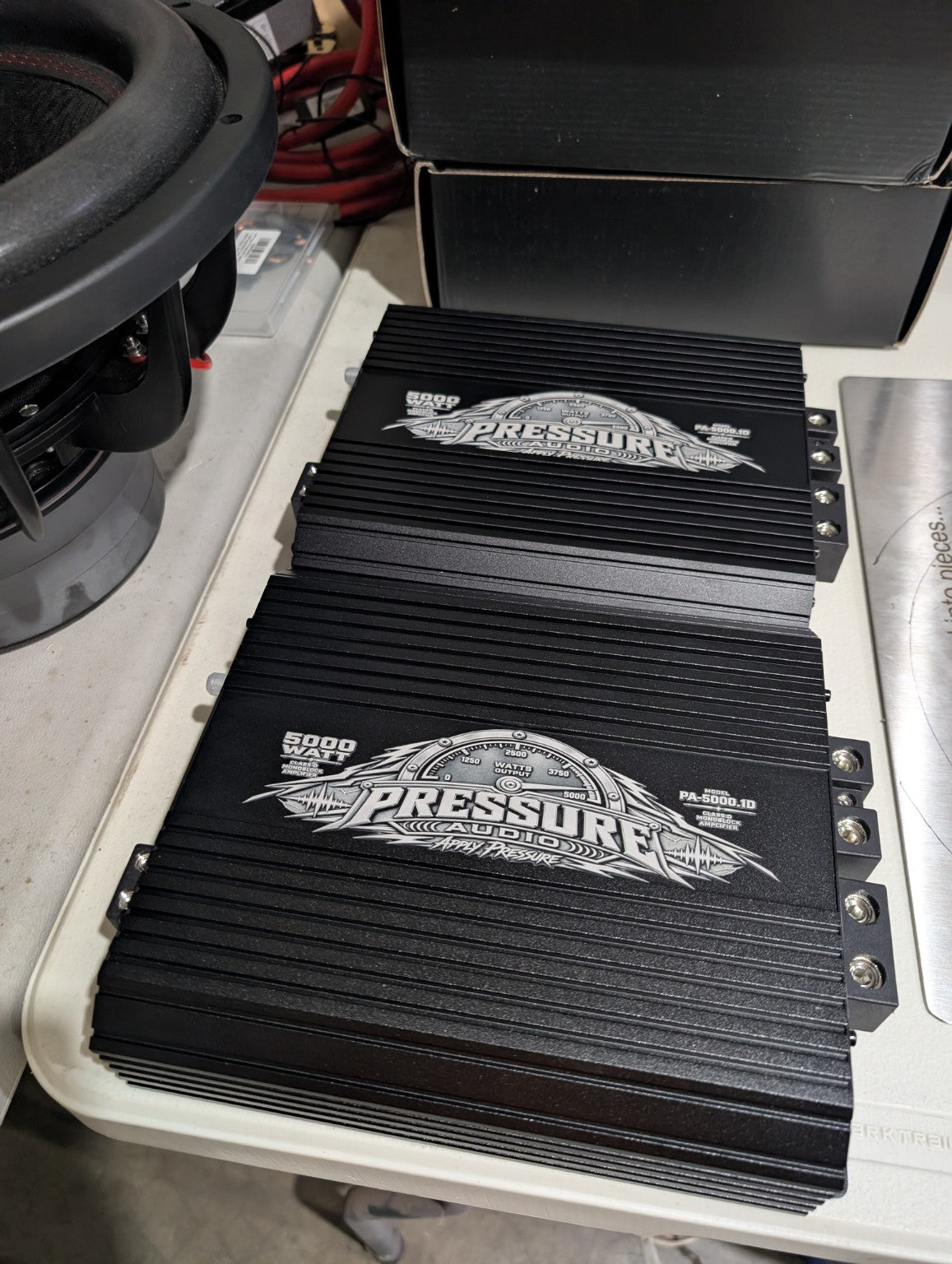 Pair of PA-5000.1D amplifiers